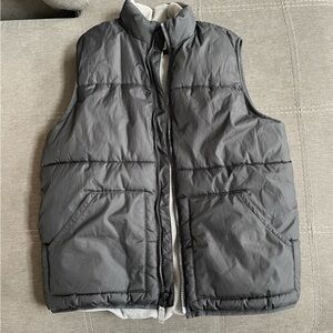 Women’s black puffer vest